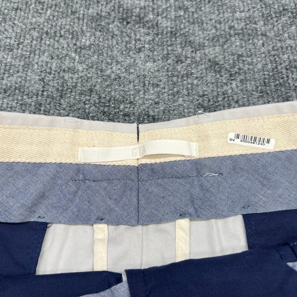 GTA Pants Men's 34x30 Slim Fit Solid Cotton Flat Front Chinos - Picture 3 of 13